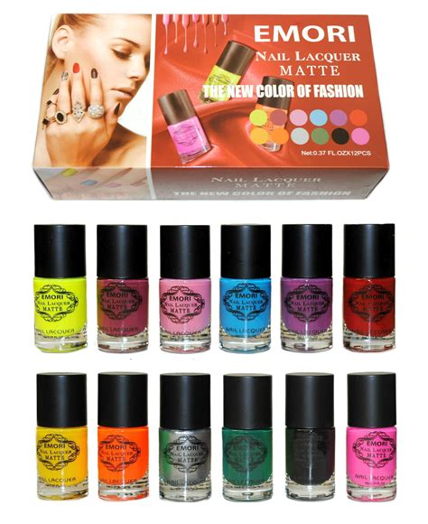 Matte Color 12 Nail Polish Kit (Nail Lacquer) + Remover Pad - Walmart.com