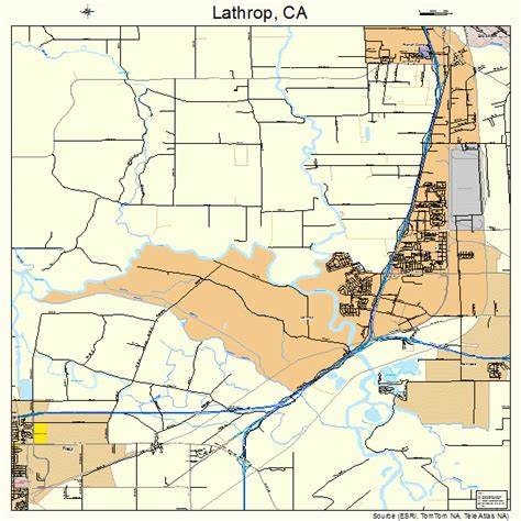 Lathrop California Street Map 0640704