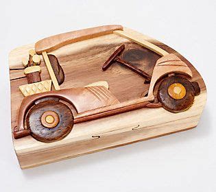 Carver Dan's Golf Cart Puzzle Box with Magnetic Closure - QVC.com ...