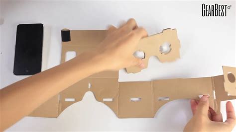 Gearbest Review: DIY VR 3D Cardboard Glasses Kit for iPhone, Android Smart Phone- GearBest.com ...