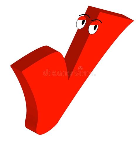 Cartoon check mark stock vector. Image of eyes, winner - 4664467