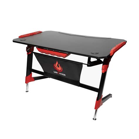 Unigamer RGB Gaming Desk in Red – Wonder Shop