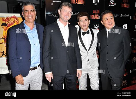 (L-R) Michael London, George Nolfi, Philip Ng and Leo Shi Young at the ...