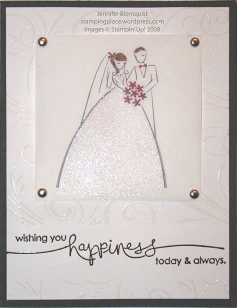 My elegant embossed wedding card - Northwest Stamper