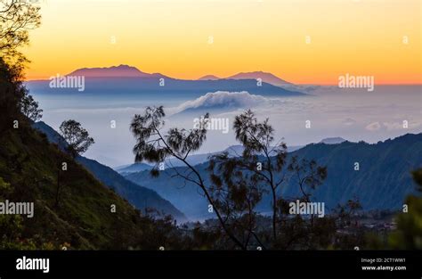 Sunrise on Mount Bromo Stock Photo - Alamy