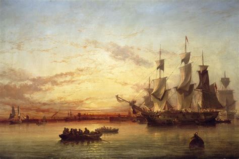 An Emigrant Ship, Dublin Bay, Sunset by Edwin Hayes | USEUM