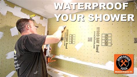 How to Waterproof a Shower (Hydro Ban Board) -- by Home Repair Tutor ...