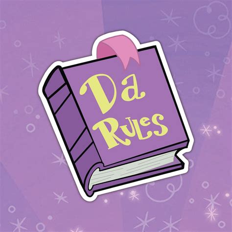 Fairly Odd Parents Da Rules Book Vinyl Sticker Nickelodeon - Etsy