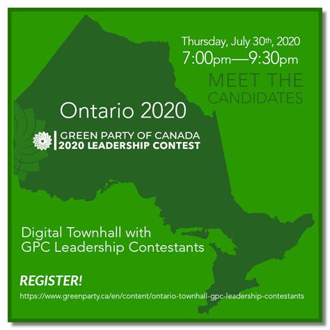 Ontario Townhall with GPC Leadership Contestants | Bob Jonkman