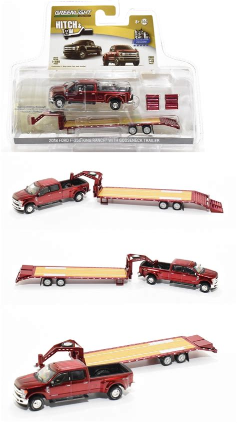 Farm Vehicles 180275: 1 64 2018 Ruby Red Ford F350 Spr Dty Dually ...