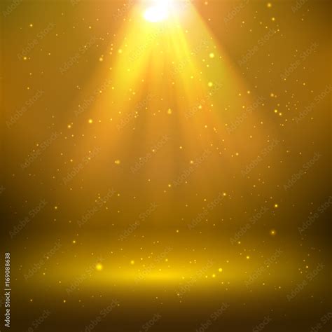 shining light effect golden background Stock Vector | Adobe Stock