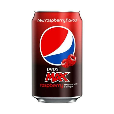 Pepsi Max Raspberry - Refreshing Low-Calorie Beverage