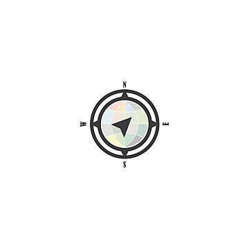 Compas Logo Position Survival Isolated Vector, Position, Survival ...