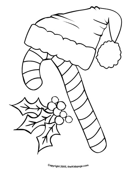 Christmas Candy Cane Coloring Pages - Coloring Home