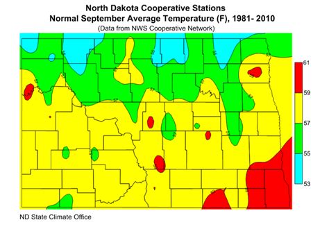 Average Temperature | North Dakota State Climate Office | NDSU