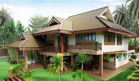 Modern Thai Style House | Thai house, Home fashion, Kiến trúc