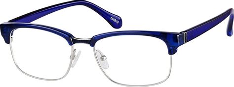 Order online, unisex blue full rim mixed materials browline eyeglass frames model #194616. Visit ...