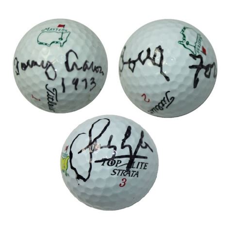 Lot Detail - Lot of 3 Masters Champions Signed Golf Balls - Ford, Aaron ...