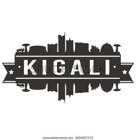 Kigali Rwanda Skyline Banner Vector Design Stock Vector (Royalty Free ...