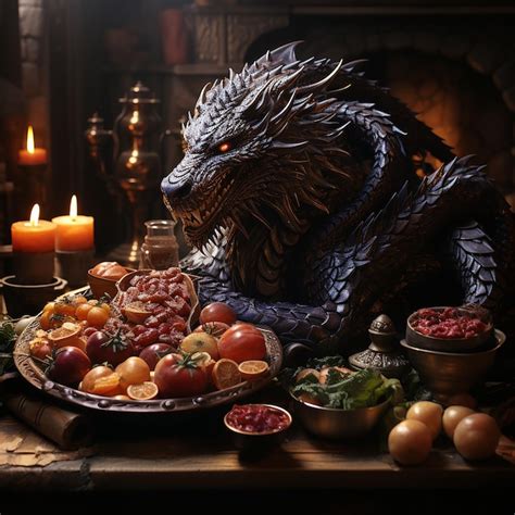 Premium AI Image | dragon_meat