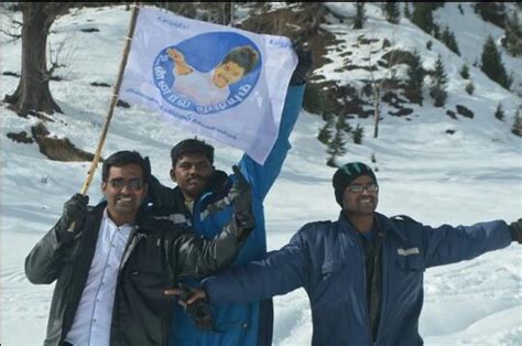 Vijay fans Host his flag at Himalaya - Photos,Images,Gallery - 17294