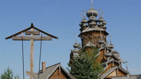 Vsekhsvyatsky Skete is a Famous Wooden Monastery Next To the Svyatogorsk Lavra. Beautiful Wooden ...