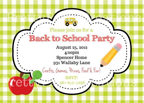 Image result for school invitations | School party invitation, School holiday party, School ...