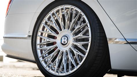 White Bentley Flying Spur - MV Forged | Bespoke Wheels