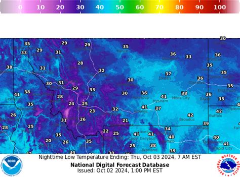 NOAA Graphical Forecast for Montana