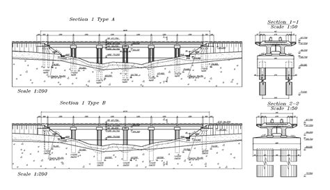 Bridge plan detail dwg file. - Cadbull