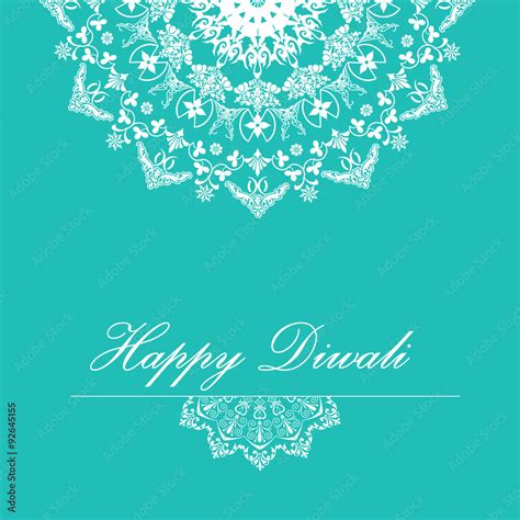 Vector background for Diwali with stylish pattern rangoli design Stock Illustration | Adobe Stock