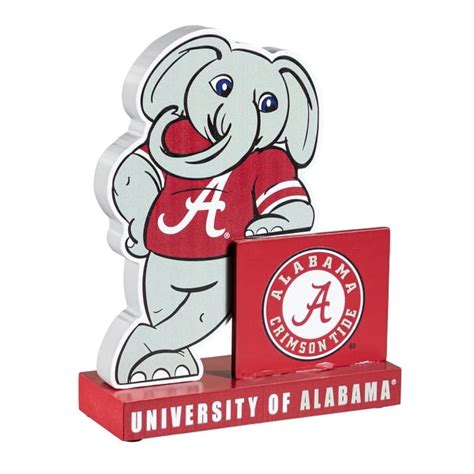 8 in. Wooden Mascot Statue with Team Logo, University of Alabama - Bed Bath & Beyond - 38002743