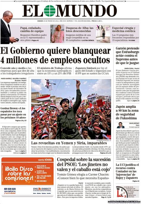 Newspaper El Mundo (Spain). Newspapers in Spain. Saturday's edition ...