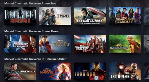 Disney+ Reorganizes its Marvel Screen, Calls Non-MCU Films 'Marvel ...