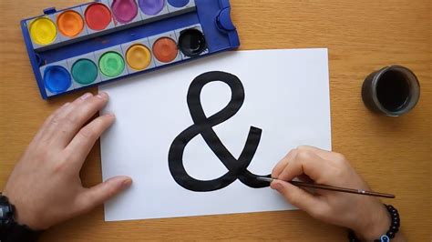 How to draw 'and' sign & (Ampersand) - YouTube