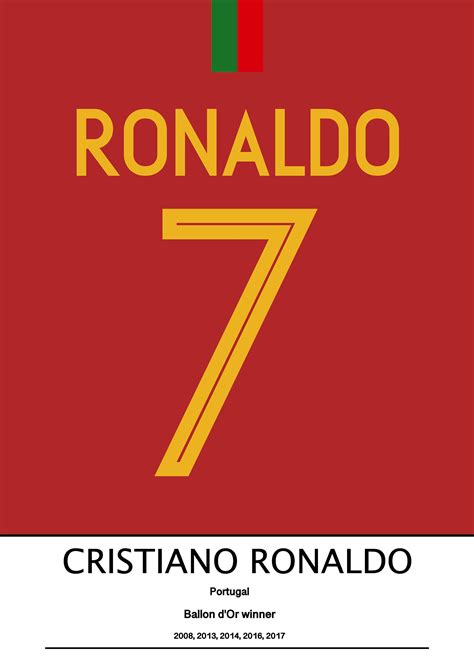 Cristiano Ronaldo CR7 Portugal Shirt Art Print - Etsy UK | Cristiano ...