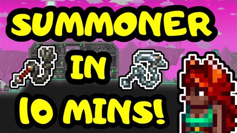 SUMMONER IN 10 MINUTES! Terraria 1.4 Expert Summoner Progression Guide ...