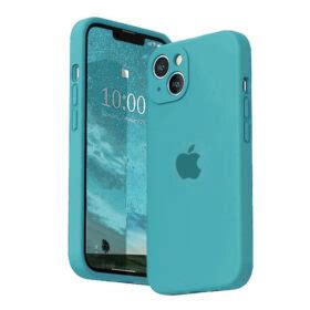 Apple Silicone iPhone 13 Cyan - Caseface