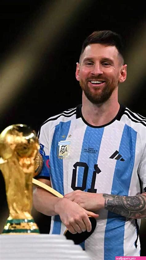 Messi World Cup Trophy Wallpaper Discover more Leo Messi Lionel Messi Messi Messi Argentina ...