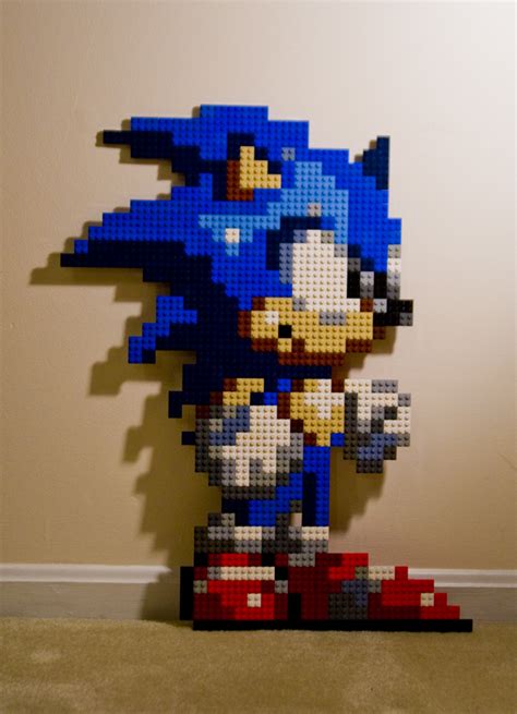 Sonic 2x2 Lego Pixel Sprite by Technomancer-Prime on DeviantArt