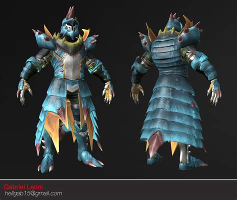 ArtStation - Lagiacrus Armor 3D Concept