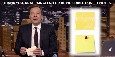 The tonight show starring jimmy fallon, thank you notes post its cheese ...