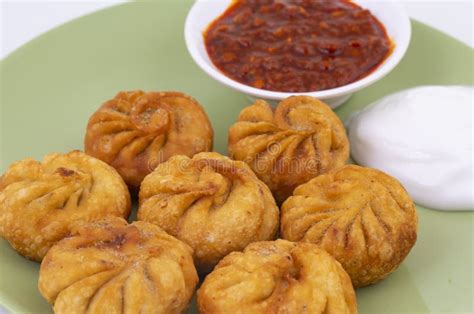 Fried Momos is a Traditional Dumpling Food from Nepal Stock Photo ...