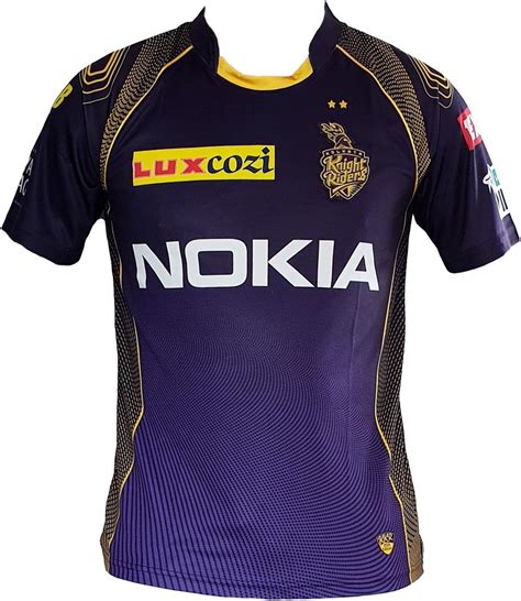 KKR IPL Official Jersey Kolkata Knight Riders 2018 Shirt T20 Cricket ...