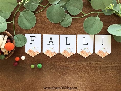 Fall/Autumn Banners {FREE PRINTABLES!} - The Art Kit