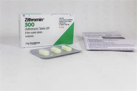 Azithromycin 500mg Tablets (Zithromin) Manufacturers, Suppliers in India - Taj Pharma - Taj ...