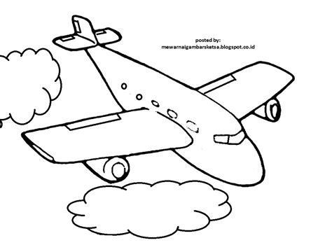 Gambar 11 Gambar Sketsa Pesawat Terkeren Mudah Dicoba Mania Air Asia di ...