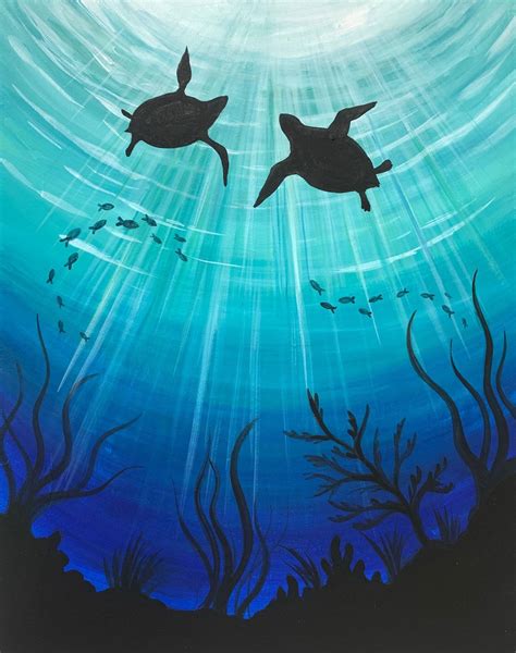 Under the Sea | Diy canvas art painting, Painting art projects, Diy art painting