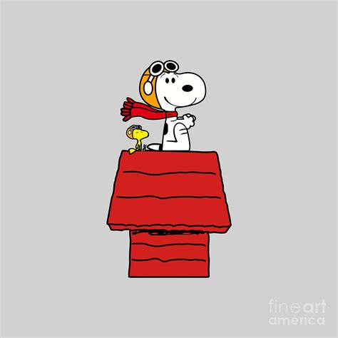 Snoopy Pilot Airplane Drawing by Elizabeth J Campbell - Fine Art America