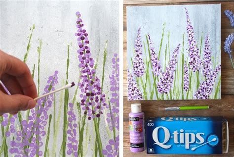 How To Paint Lavender: Easy Flower Painting Tutorial for Beginners ...